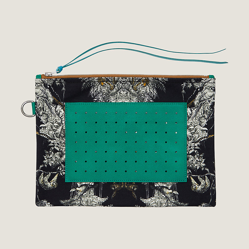 Hermes ポーチ Navette pouch PM 直営店ラッピング petit h Hermes ポーチ Navette pouch PM 直営店ラッピング petit h